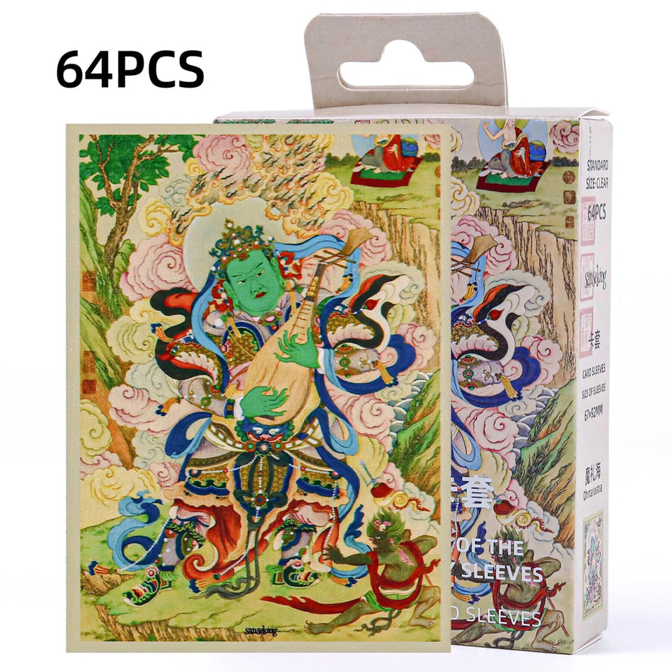 Sanseking - The Four Generals Of The Demon Family Card Sleeves 64pcs - Green