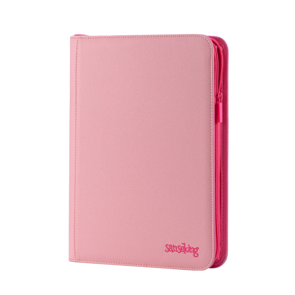 Sanseking - 18-Pocket Pink Trading Card Binder AXIS-03
