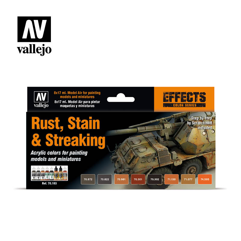 Vallejo Effects Color Series - Rust, Stain & Streaking