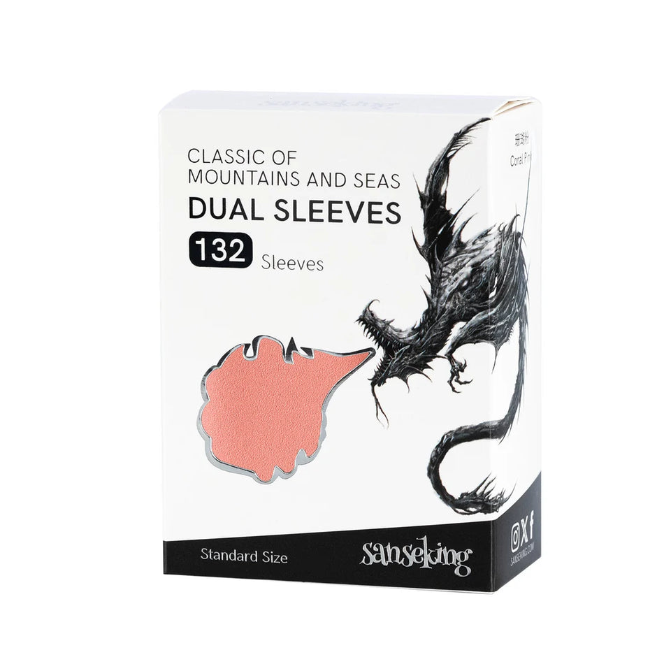 Sanseking - Classic of Mountain and Seas Dual Card Sleeves (132psc) - Coral Pink