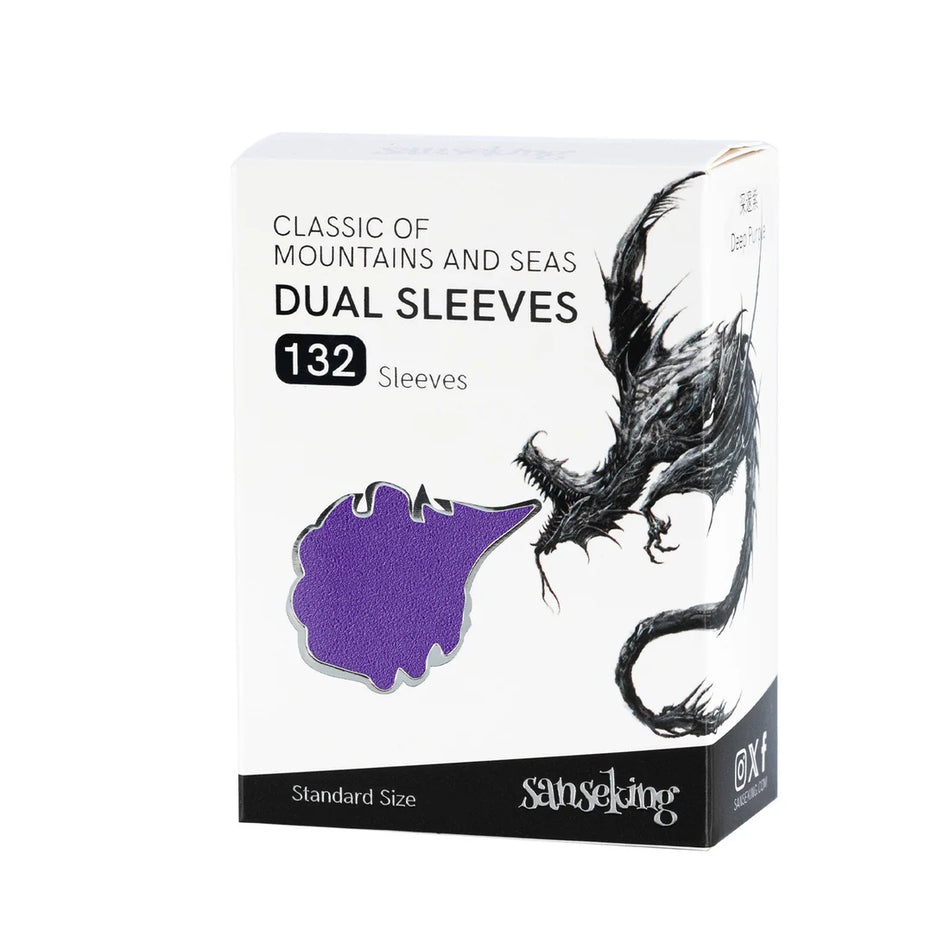 Sanseking - Classic of Mountain and Seas Dual Card Sleeves (132psc) - Deep Purple