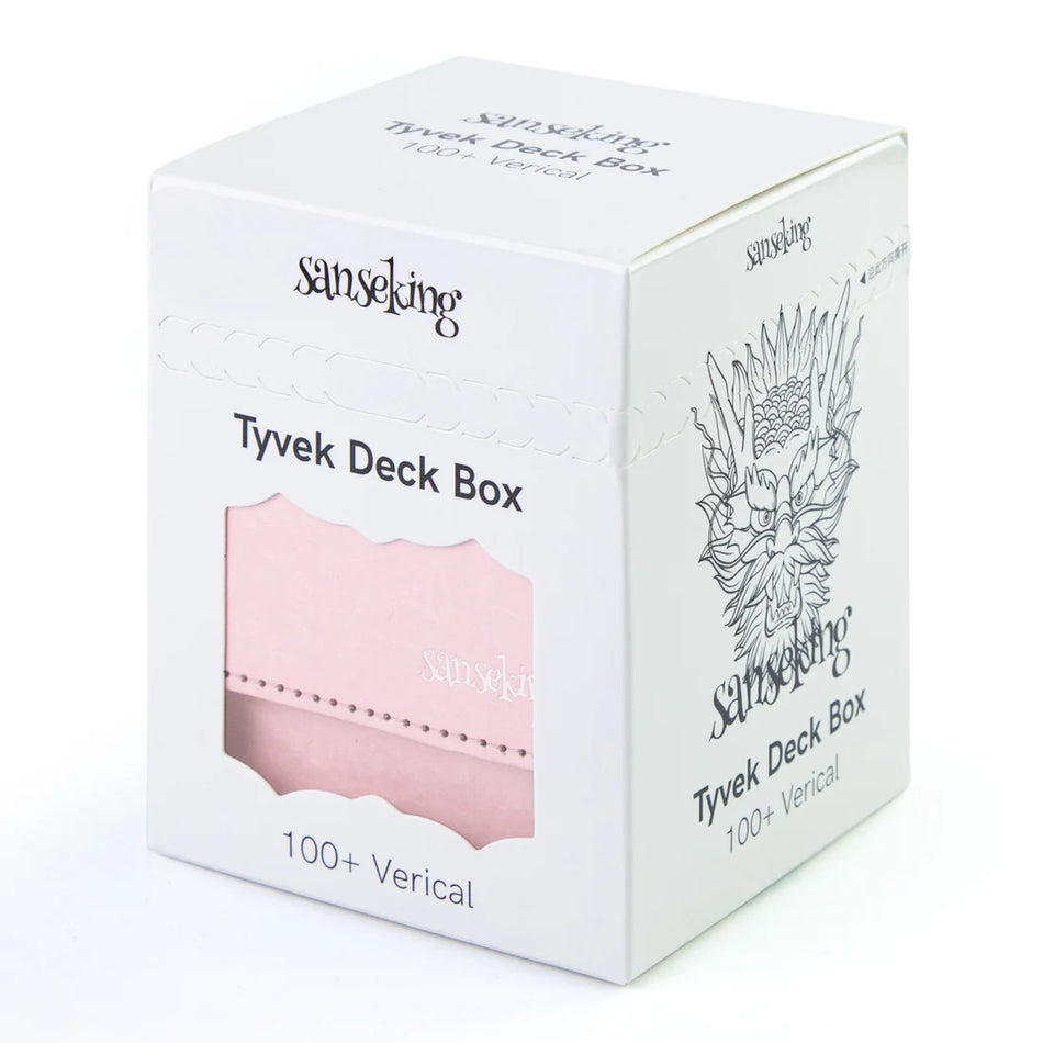 Sanseking - TCG Deck Box Fits 100+ Tyvek® (Vertical,Light Pink)
