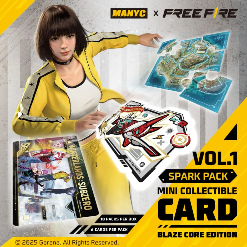 Free Fire Blaze Core Collectible Trading Card Pack Vol 1