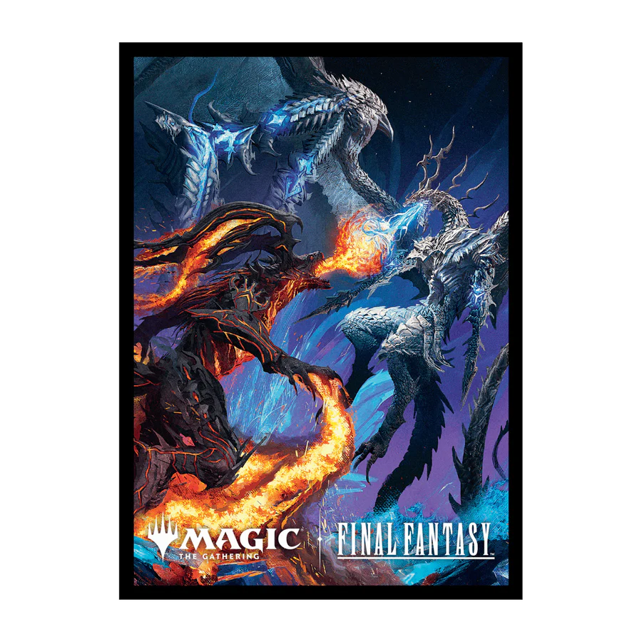 Magic: The Gathering FINAL FANTASY™ Bahamut and Ifrit 100ct Deck Protector Sleeves