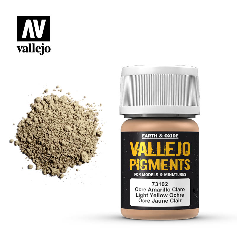 Vallejo - Pigments - Light Yellow Ochre 35ml