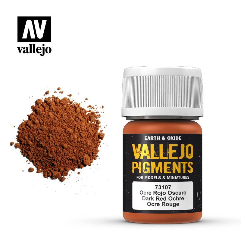 Vallejo - Pigments - Dark Red Ochre 35ml