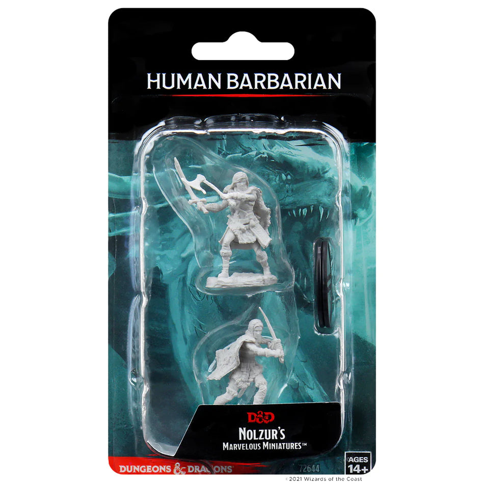 D&D Nolzur's Marvelous Miniatures: Human Female Barbarian (Unpaint)