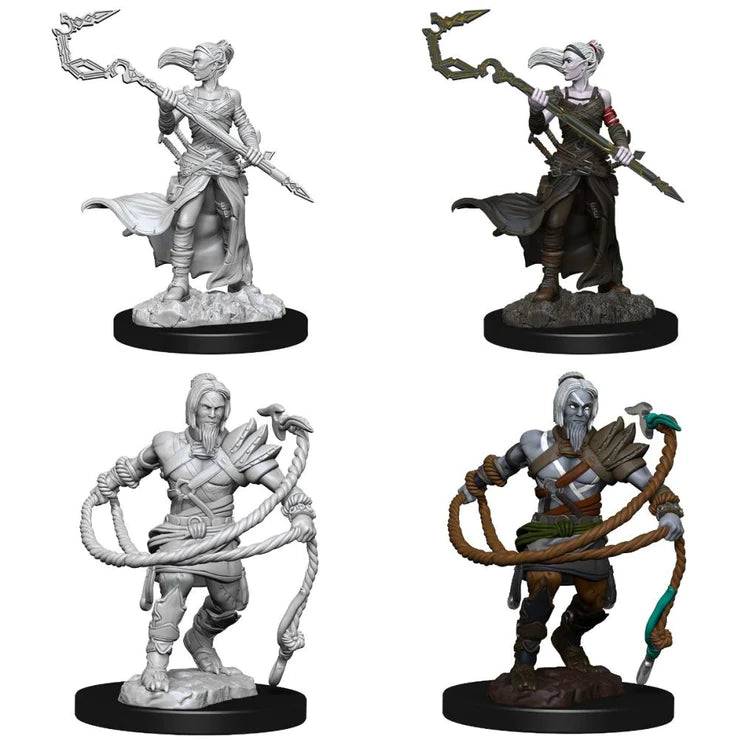 Magic the Gathering Unpainted Miniatures: Stoneforge Mystic & Kor Hookmaster (Fighter,Rogue,Wizard)