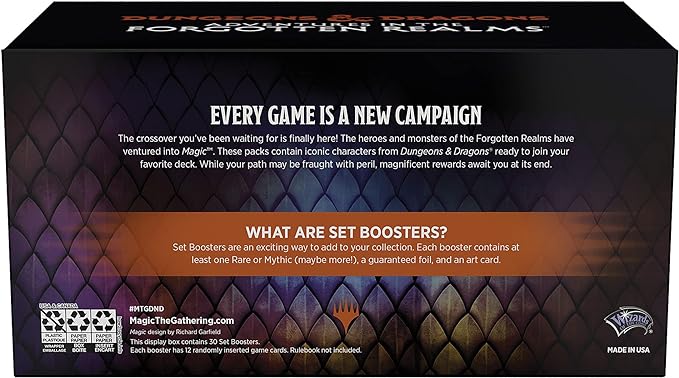magic the gathering forgotten realms set booster box TCG -Set D flavor MTG Booster Pack Draft :