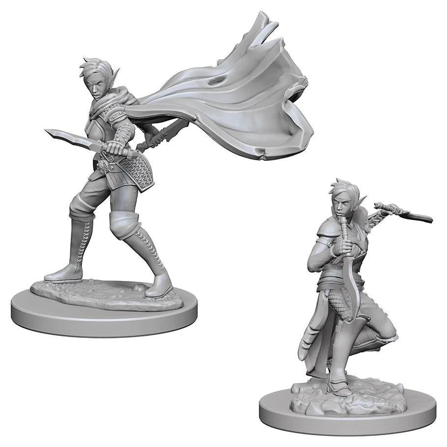 Pathfinder Deep Cuts Unpainted Miniatures: Elf Female Rogue (Painted)