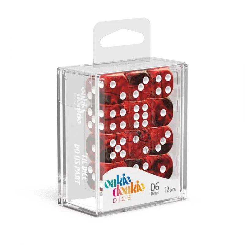 Oakie Doakie Dice D6 Dice 16mm Gemidice - Vampire (12)