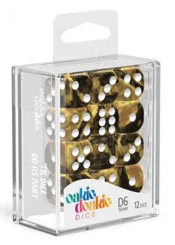 Oakie Doakie Dice D6 Dice 16mm Gemidice - Hornet (12)