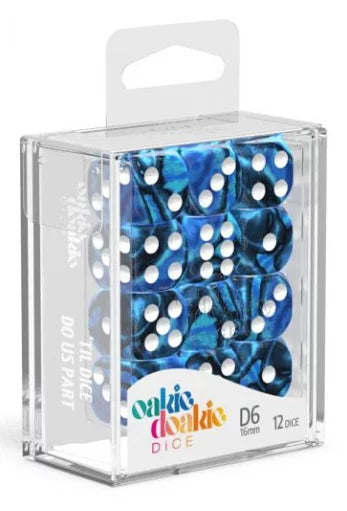 Oakie Doakie Dice D6 Dice 16mm Gemidice - Twilight Stone (12)