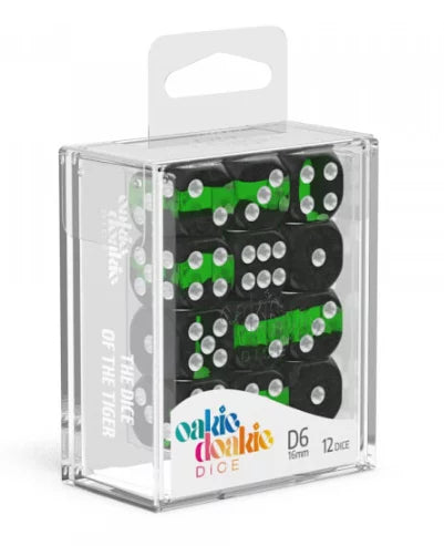 Oakie Doakie Dice D6 Dice 16mm Enclave - Emerald (12)