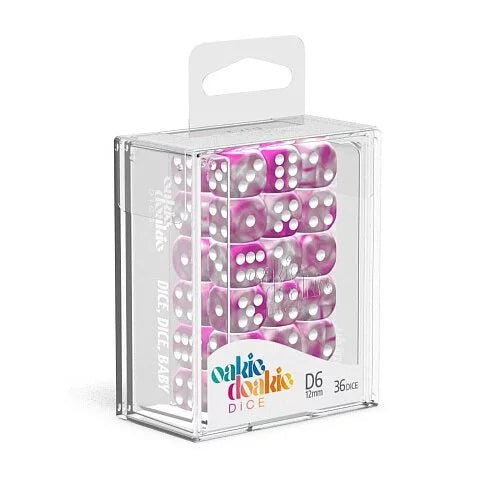 Oakie Doakie Dice D6 Dice 12mm Gemidice - Magnolia (36)