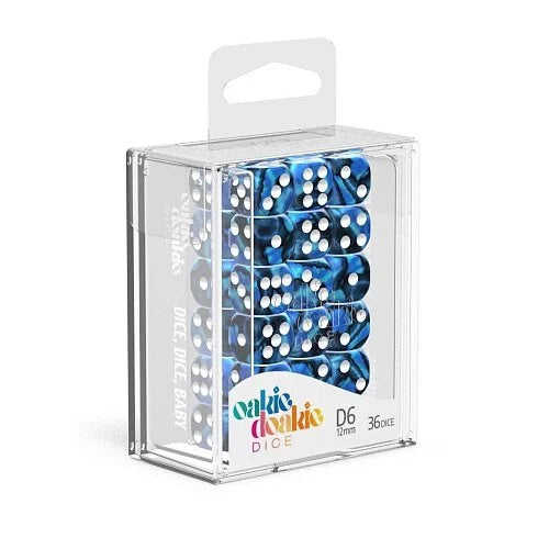 Oakie Doakie Dice D6 Dice 12mm Gemidice - Twilight Stone (36)