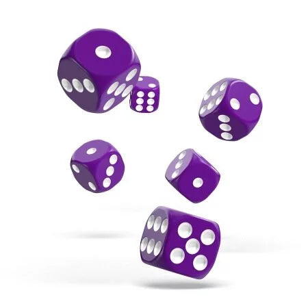 Oakie Doakie Dice D6 Dice 12mm Solid - Purple (36)