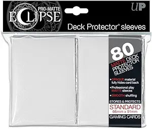 Ultra Pro Eclipse Matte White Standard Deck Protector sleeves 80ct