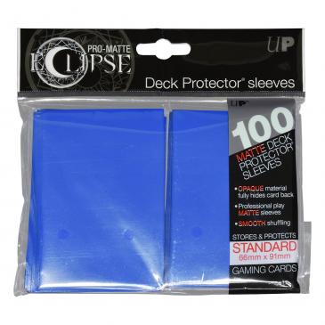 Ultra Pro Eclipse Matte Pacific Blue Standard Deck Protector sleeve 100ct