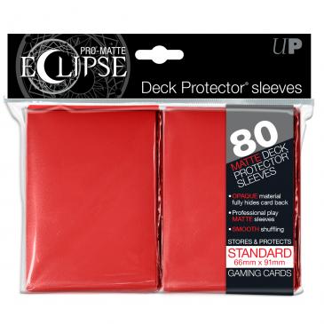 Ultra Pro Eclipse Matte Red Standard Deck Protector sleeves 80ct