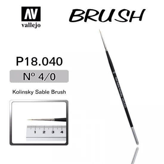 Vallejo Brush - Kolinsky Sable Brush No. 4