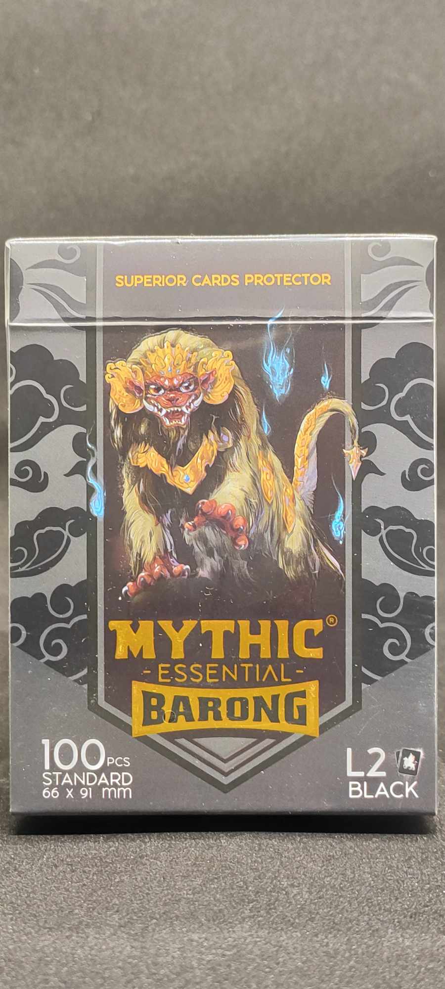 Mythic Essentials Barong 100pcs Standard Sleeves L2 Black