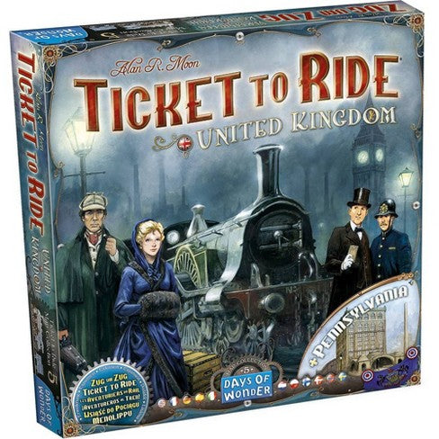 Ticket To Ride United Kingdom Map Col.5