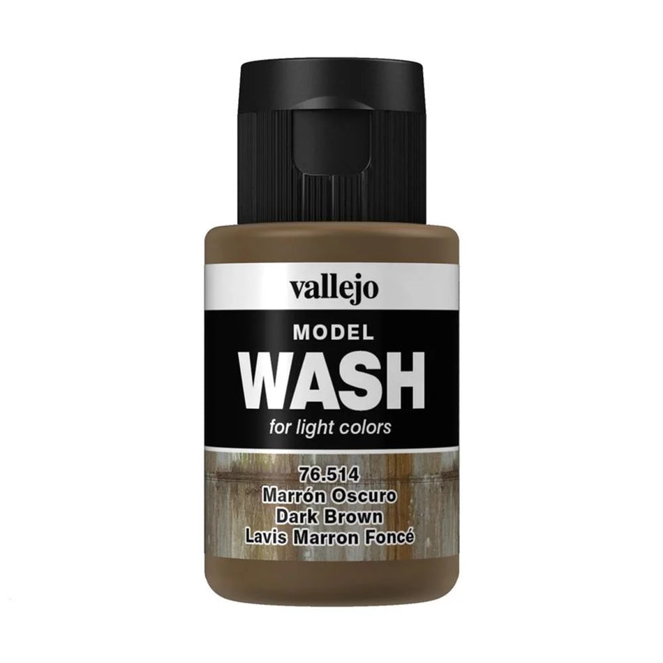 Vallejo Model Wash - Dark Brown 35ml