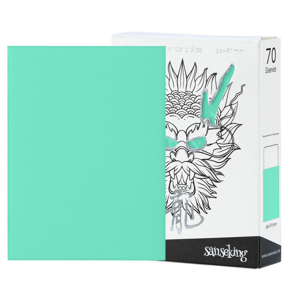 Sanseking - White Dragon TCG Sleeves 70pcs - Sycamore Green