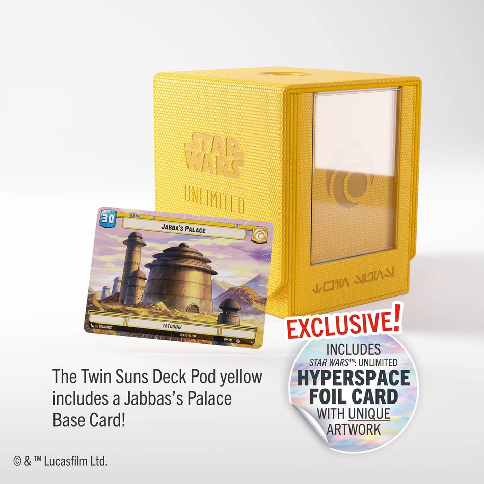 GameGenic - STAR WARS™: UNLIMITED TWIN SUNS DECK POD - YELLOW