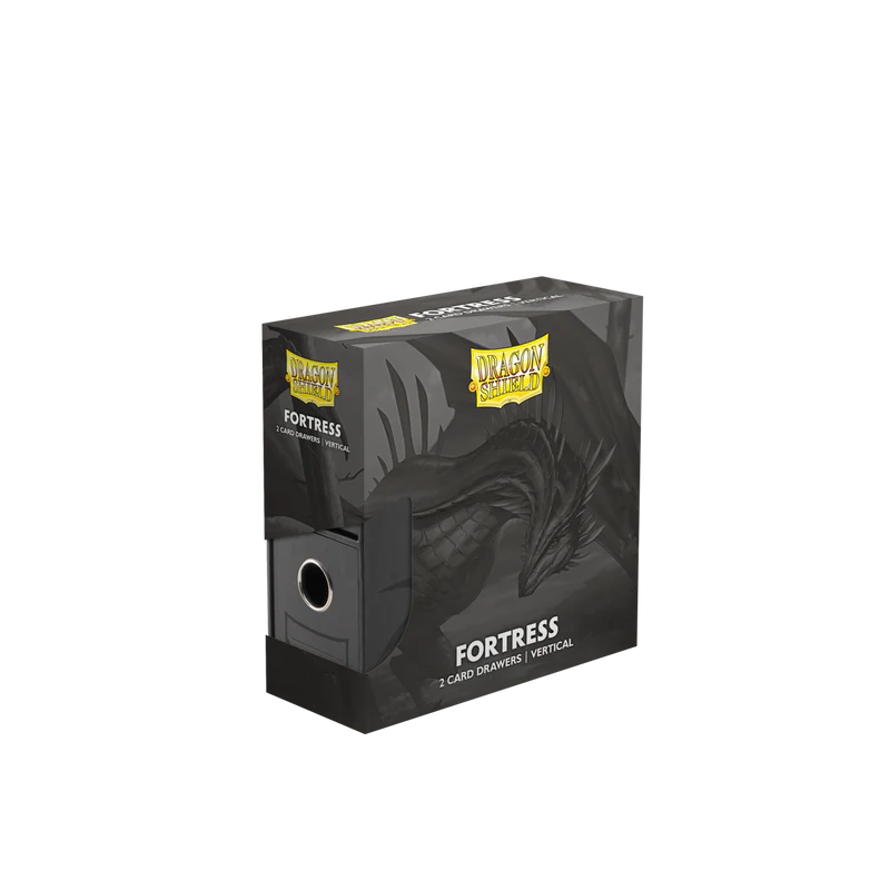Dragon Shield - Fortress - 2-Card Drawers Vertical - Black