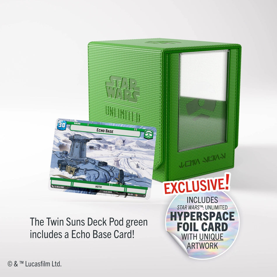 GameGenic - STAR WARS™: UNLIMITED TWIN SUNS DECK POD - GREEN