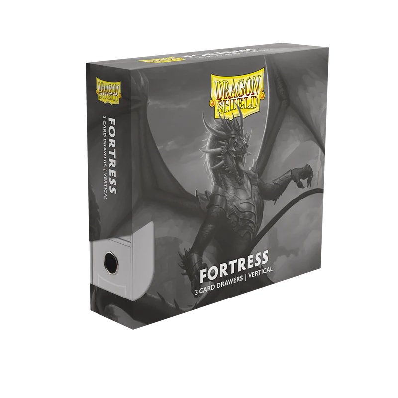 Dragon Shield - Fortress - 3-Card Drawers Vertical - White