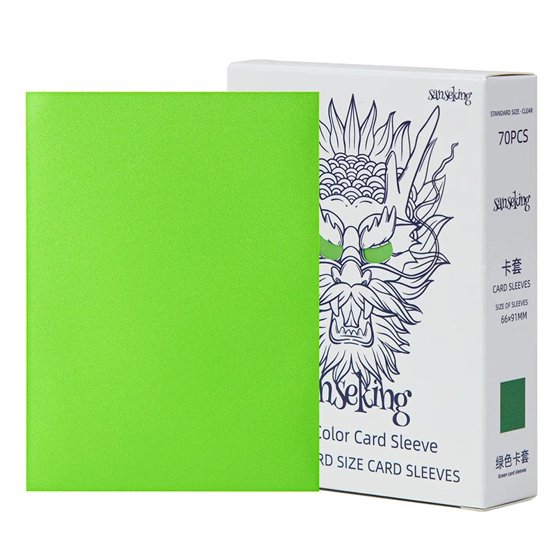 Sanseking - White Dragon TCG Sleeves 70pcs - Green