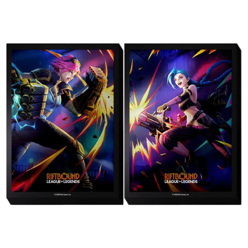 Riftbound: League of Legends: Vendetta Art Sleeves Vi vs Jinx