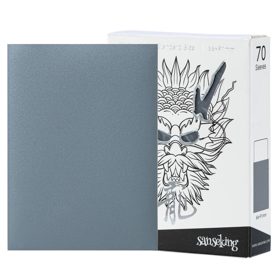 Sanseking - White Dragon TCG Sleeves 70pcs - Grey