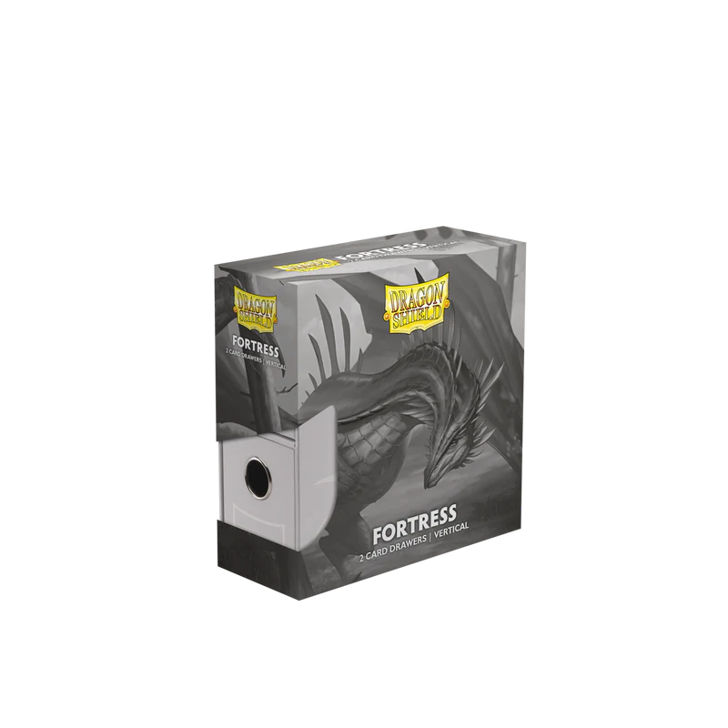 Dragon Shield - Fortress - 2-Card Drawers Vertical - White