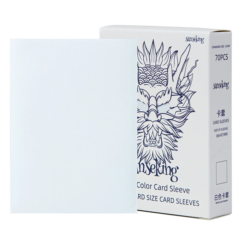 Sanseking - White Dragon TCG Sleeves 70pcs - White