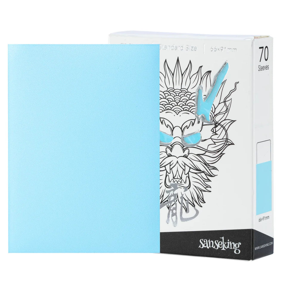 Sanseking - White Dragon TCG Sleeves 70pcs - Cobalt Blue