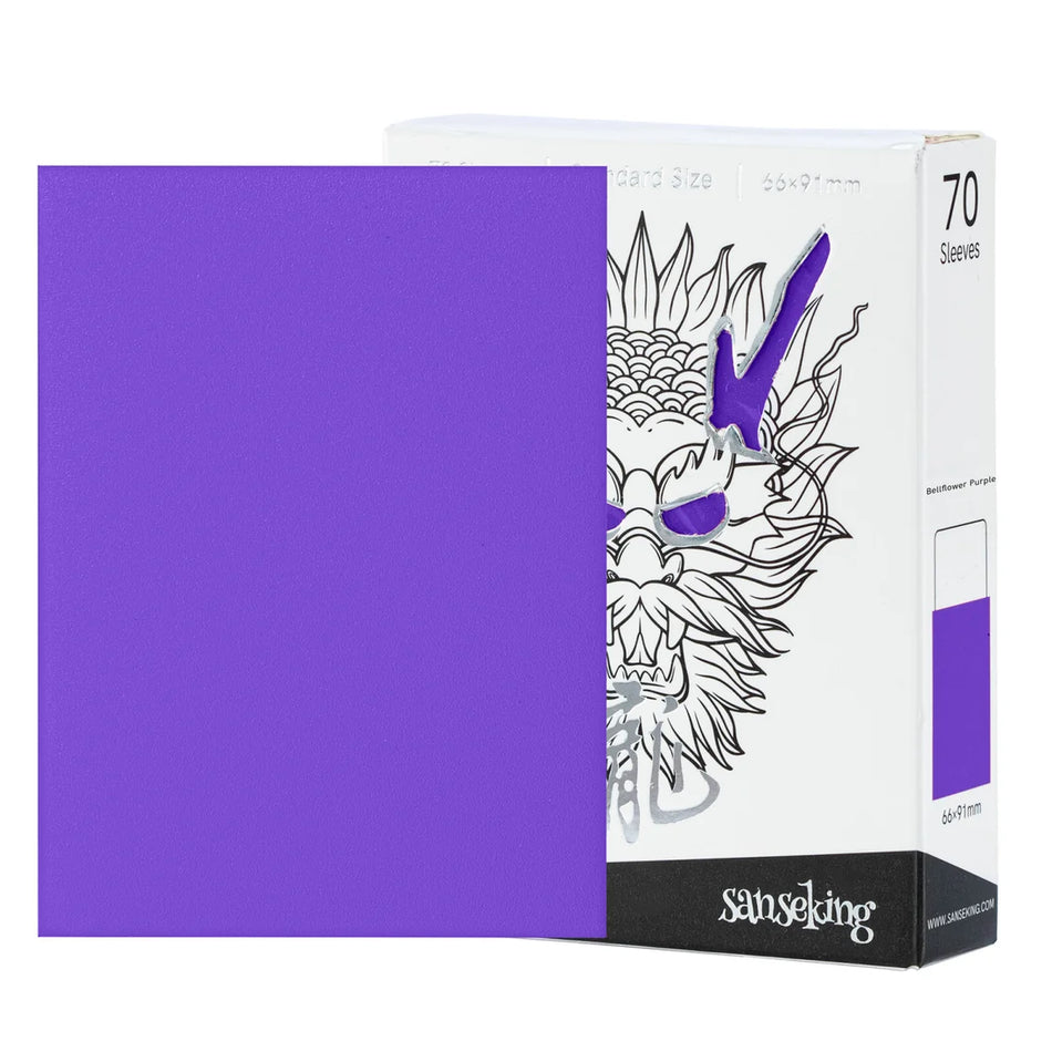 Sanseking - White Dragon TCG Sleeves 70pcs - Bellflower Purple