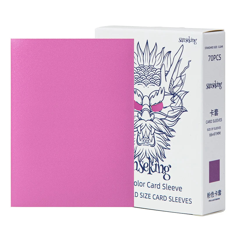 Sanseking - White Dragon TCG Sleeves 70pcs - Pink