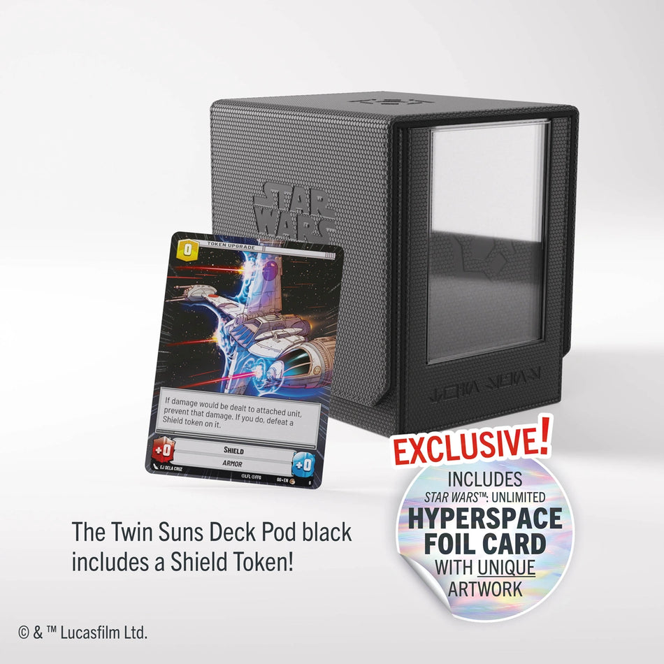GameGenic - STAR WARS™: UNLIMITED TWIN SUNS DECK POD - BLACK