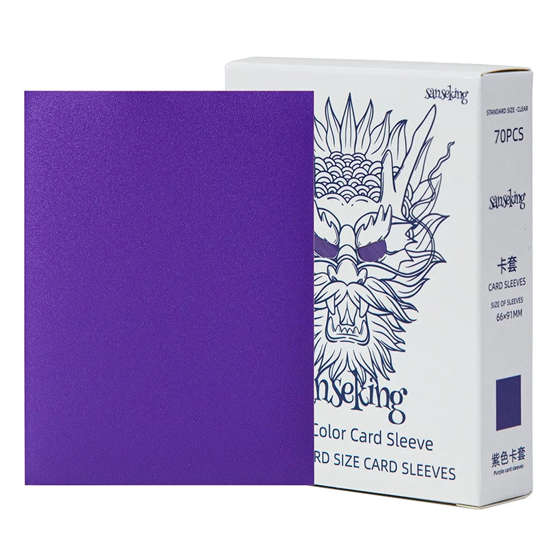 Sanseking - White Dragon TCG Sleeves 70pcs - Purple