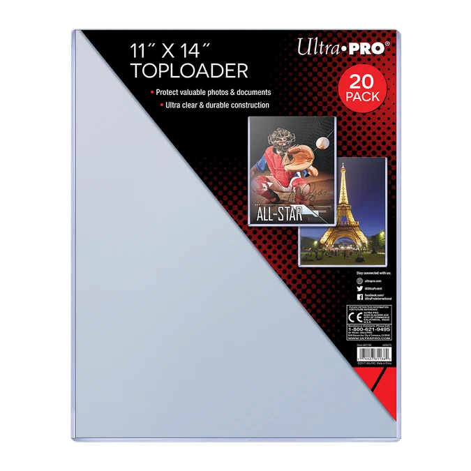 Ultra Pro - 11" x 14" TOPLOADER® Sleeves (20ct)