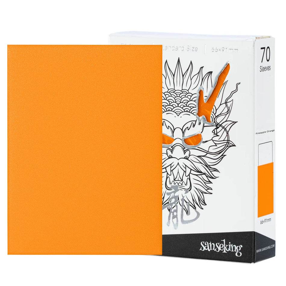 Sanseking - White Dragon TCG Sleeves 70pcs - Pineapple Orange