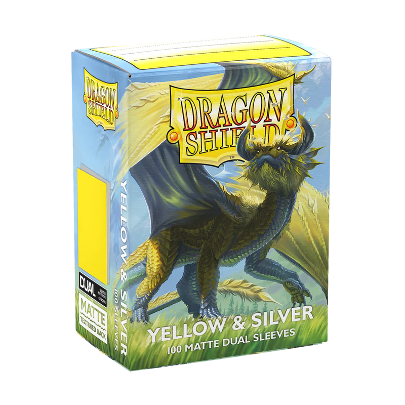 Dragon Shield - Yellow & Silver - Matte Dual Sleeves