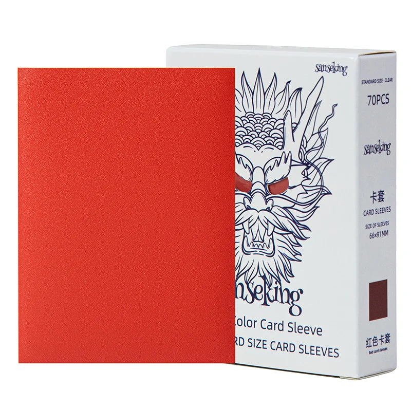 Sanseking - White Dragon TCG Sleeves 70pcs - Crimson Flame