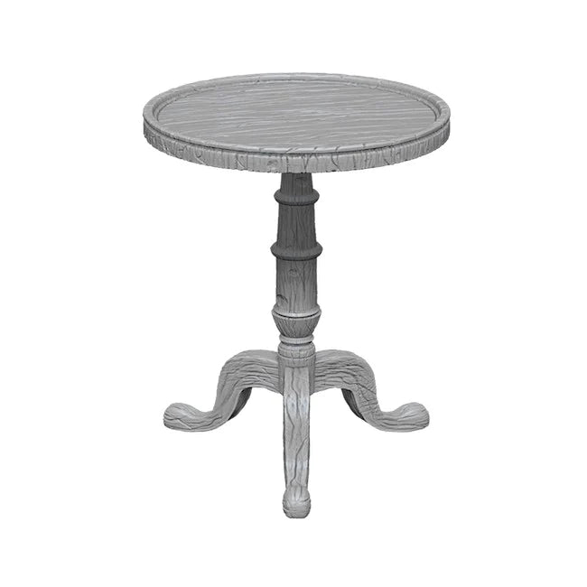 Wizkids Deep Cuts Unpainted Miniatures: Small Round Tables