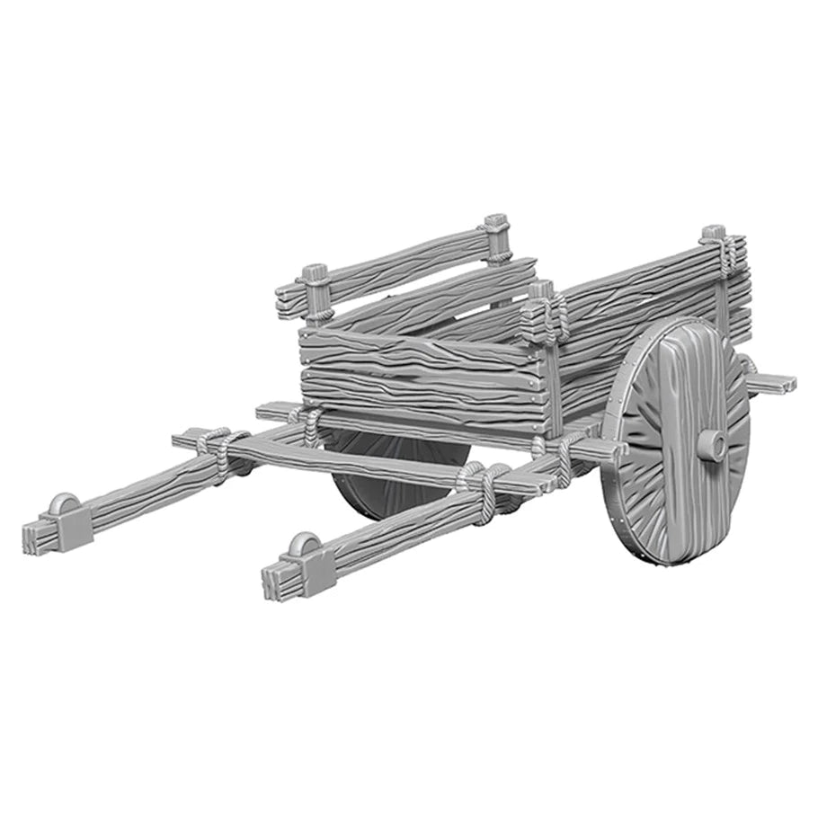 WizKids Deep Cuts Unpainted Miniatures: 2 Wheel Cart