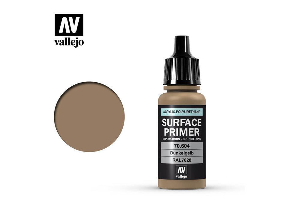 Vallejo - Surface Primer - German Dark Yellow 17ml